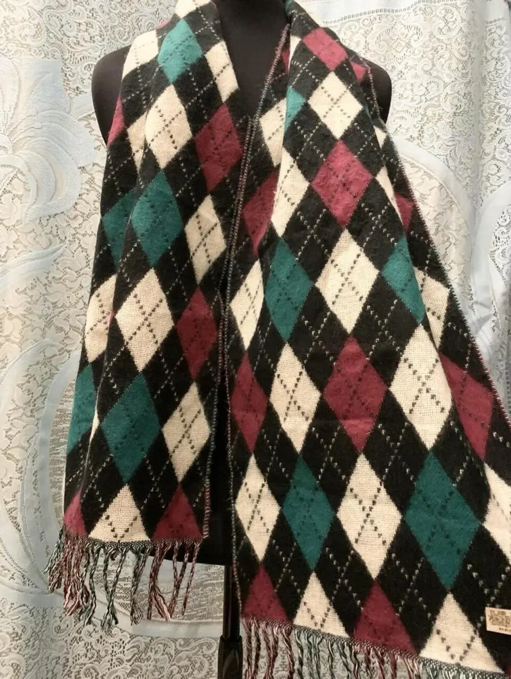100% Cashmere Argyle Scarf